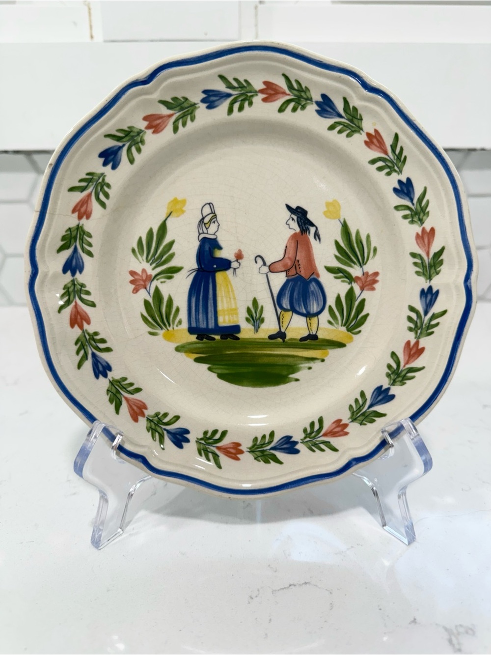 “Brittany” by Longchamp 7.5” Vintage Salad Plate